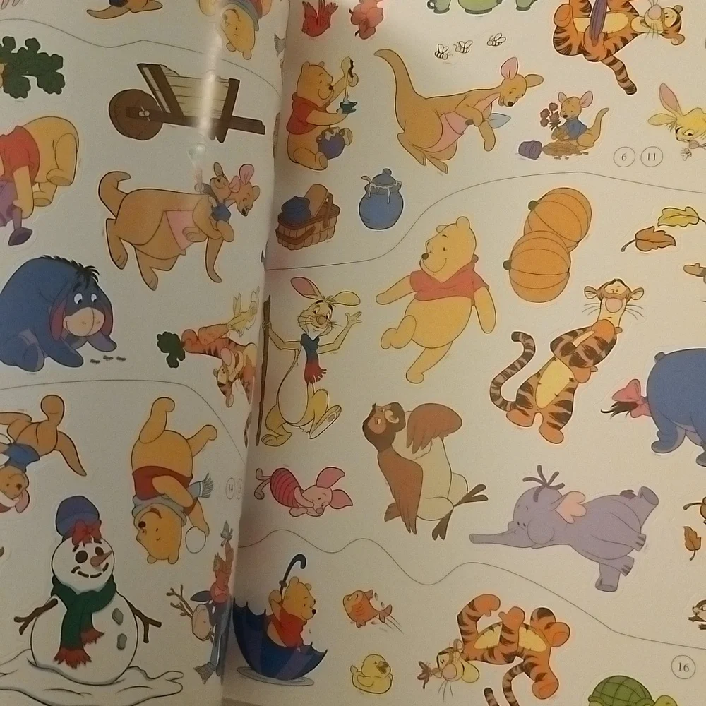 Disney Winnie The Pooh Sticker Book Treasury 2010 Collectible Ages 3+ COMPLETE